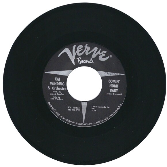 Kai Winding & Orchestra 45 RPM - More / Comin' Home Baby - Verve VG Jazz - Picture 2 of 2